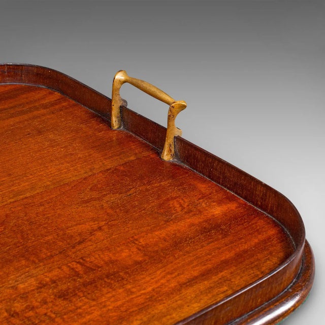 Antique Serving Platter, English Afternoon Tea Tray, Georgian Revival, Edwardian For Sale - Image 10 of 10