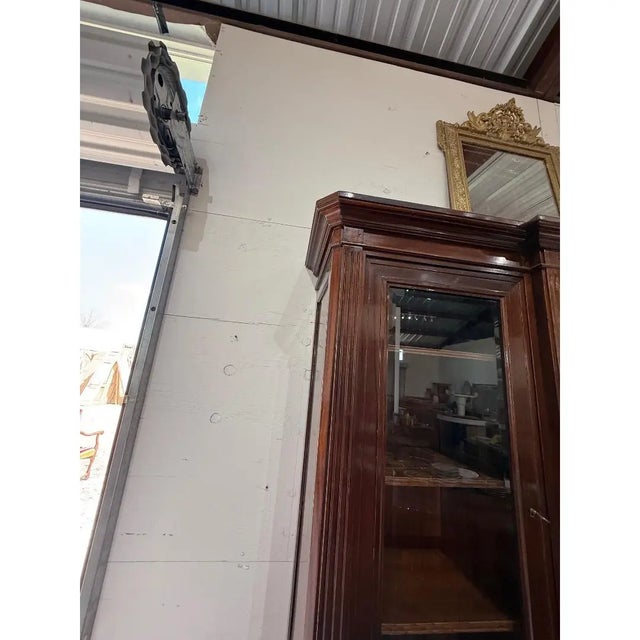Large 19th Century French Louis XVI Solid Mahogany Bookcases For Sale - Image 18 of 18
