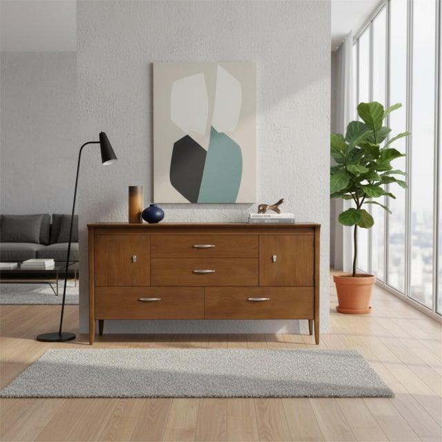 1950s Mid-Century Modern Drexel Profile K37 Buffet Credenza by John Van Koert For Sale - Image 5 of 11