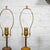Pair of multicolored ceramic and brass table lamps For Sale - Image 9 of 9