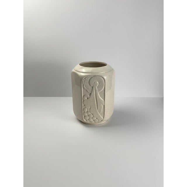 Art Deco French Vase in Glazed Earthenware from Orchies, 1930s For Sale - Image 4 of 11