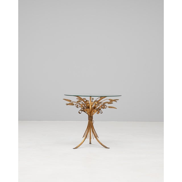 20th Century Italian Brass Coffee Table With Glass Top For Sale - Image 16 of 18