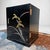 Japanese Lacquer Cabinet with Orchid, 1980s For Sale - Image 11 of 16