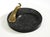 1920s Large Black Granite Valet Tray with a Brass Peacock, 1920s For Sale - Image 5 of 18