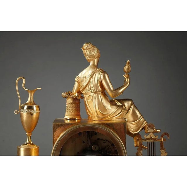 Empire Pendulum The Spinner Clock by Rossel in Rouen For Sale - Image 12 of 15