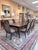 French Vintage Ethan Allen Goodwin Louis XVI Style Extendable Dining Table Set For Sale - Image 3 of 12