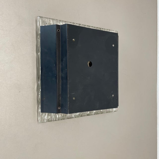 Large Hollywood Regency Ice Glass Wall Light from Kalmar Leuchten, 1970s For Sale - Image 14 of 15