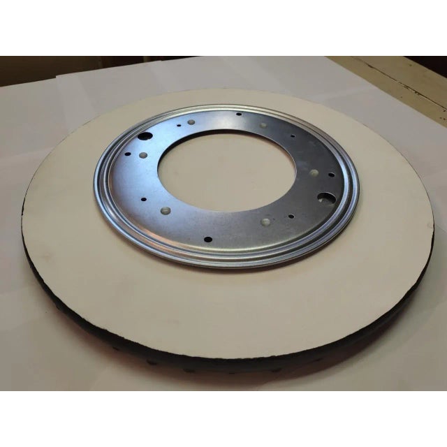 Transitional New Lazy Susan, Decoupage Wood For Sale - Image 3 of 5