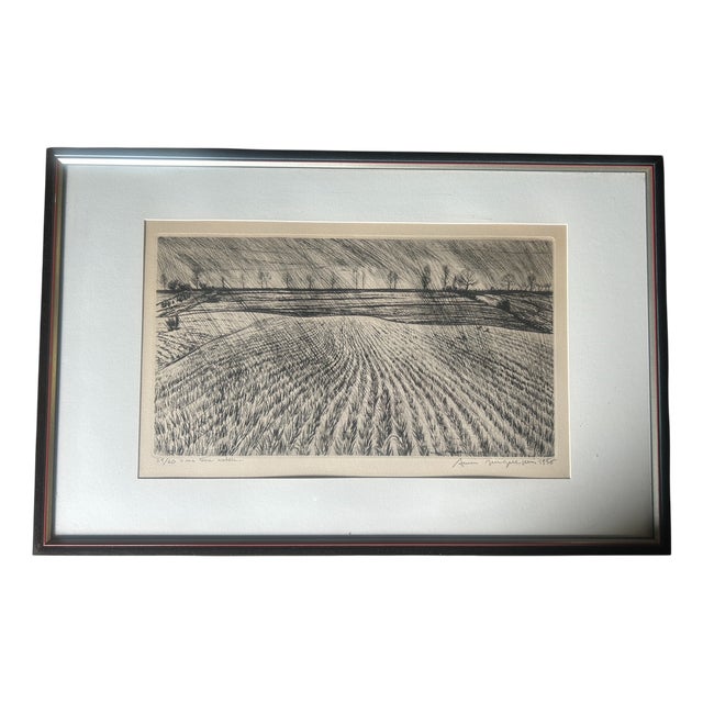 André Jacquemin, My Native Land, 1956, Engraving For Sale