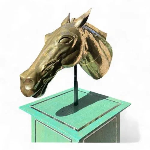 Metal Horse Head by Alain Chervet, 1980s For Sale - Image 7 of 7