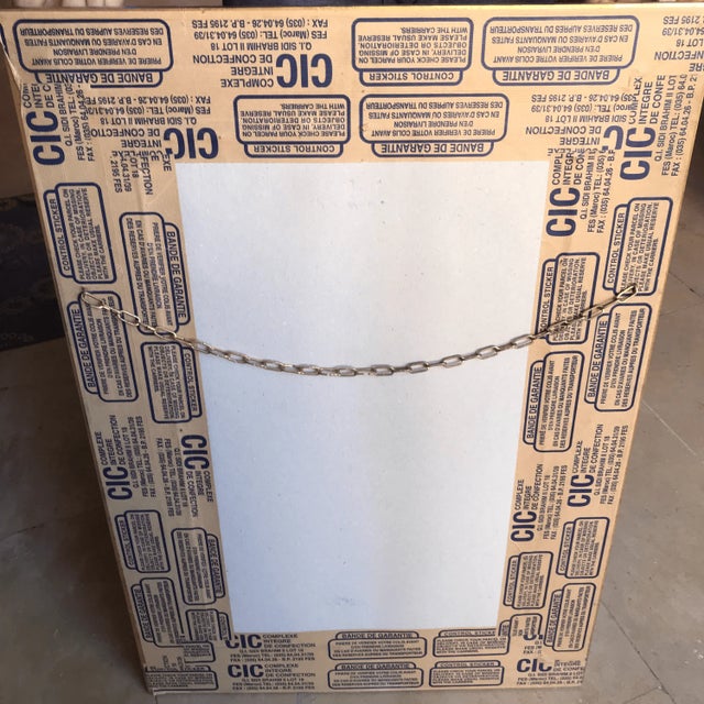 Metal Vintage Andalusian-Inspired Brass Framed Wall Mirror For Sale - Image 7 of 8