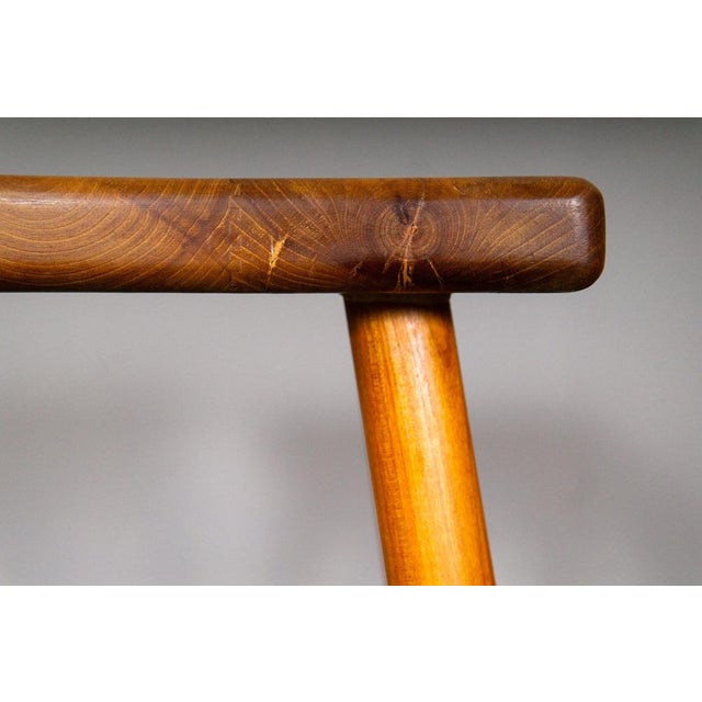 Vintage Stool in Cherrywood For Sale - Image 10 of 14