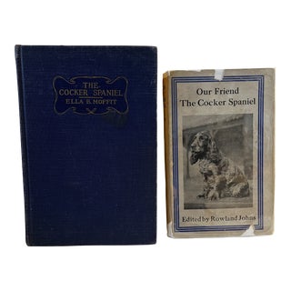 1930s Cocker Spaniel Dog Books Set/2 For Sale