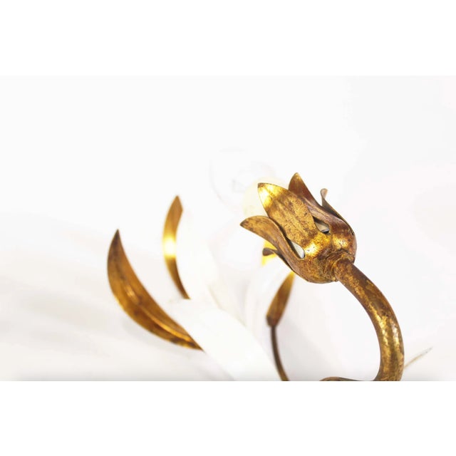 Vintage Gilt Sheaf of Wheat Wall Lights by Hans Kögl, 1960s, Set of 2 For Sale - Image 3 of 11