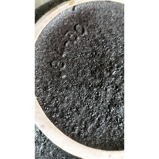 Vintage Fat Lava-Style German Colored and Glazed Ceramic Pitcher With Handle For Sale - Image 11 of 13