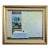 Mid-Century Modern 'Room With a View' Vintage Swedish Original Interior Oil Painting, Framed For Sale