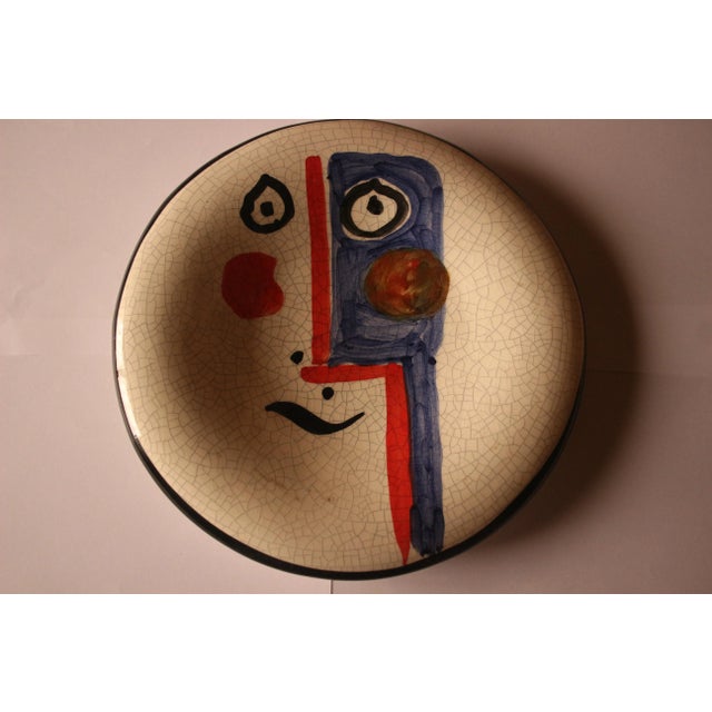 Mid 20th Century Set of 4 Stamped Madoura Ceramic Plates Edition Picasso For Sale - Image 5 of 12
