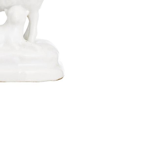 19th Century Porcelain Sheep with Lamb Toothpick Holder from Vista Alegre For Sale - Image 5 of 6