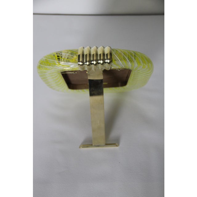 Yellow Murano Glass Filigree Frame, 2000s For Sale - Image 11 of 18