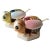 Mid-Century Modern 1950s Bumble Bee Honey Pots Hand Painted Condiment Server - 4 pcs For Sale - Image 3 of 9