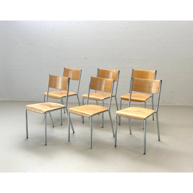Swiss Bigla Stacking Chair in Beech For Sale - Image 17 of 17