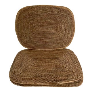 20th Century Boho Chic Woven Placemats - Set of 4 For Sale
