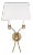 Chapman & Myers by Visual Comfort Studio Westerly Double Sconce, Gold For Sale