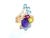 Bochic "Capri" Vintage Sapphire & Multi Gem Cocktail Ring 18k Gold & Silver For Sale - Image 16 of 18