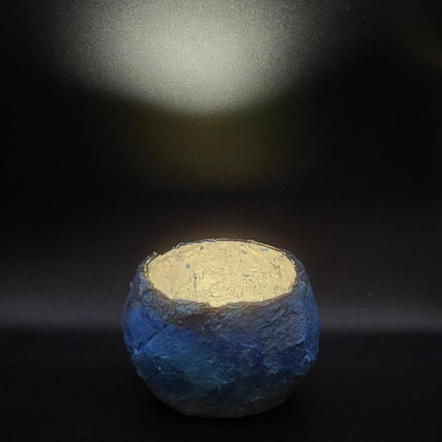 Mini Cecilio Blue Oxide Lamp by Inconcreto For Sale - Image 6 of 7