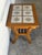 Brown Oak Tiled Top Coffee Table With Lower Slatted Shelf Vintage Mid-Century Modern 1970s For Sale - Image 8 of 11