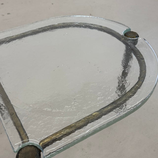 Wrought Bronze and Glass Coffee Tables by Lothar Klute, 1980, Set of 2 For Sale - Image 13 of 17