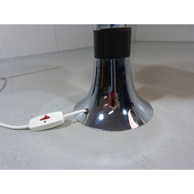 Large Space Age Glass Table Lamps, 1960s, Set of 2 For Sale - Image 16 of 18