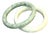 1920s-30s Celadon & Spinach Jade Bangles Set of Two For Sale