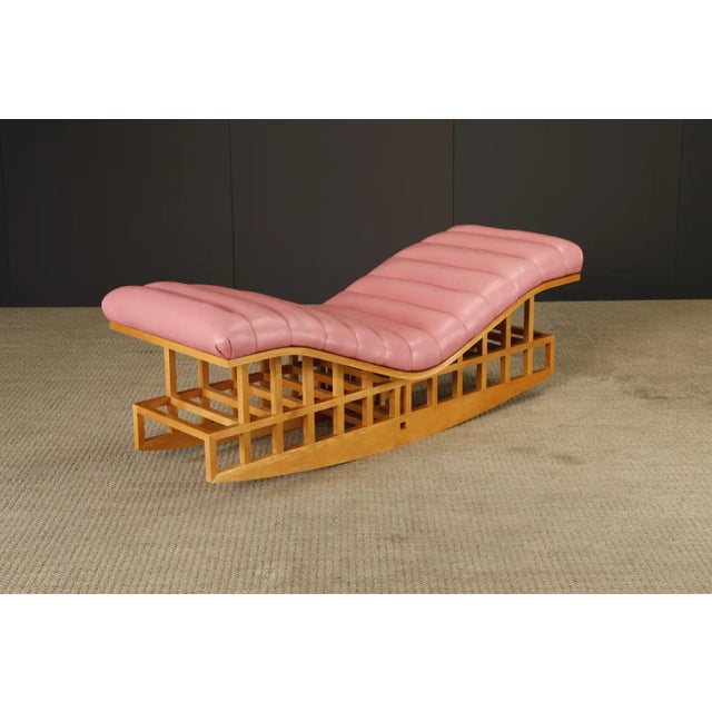 Richard Meier Richard Meier for Knoll International Architectural Rocking Chaise, 1982, Signed For Sale - Image 4 of 18