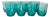 Vintage Turquoise Twisted Glasses from Luminarc Arcoroc, 1970s, Set of 8 For Sale