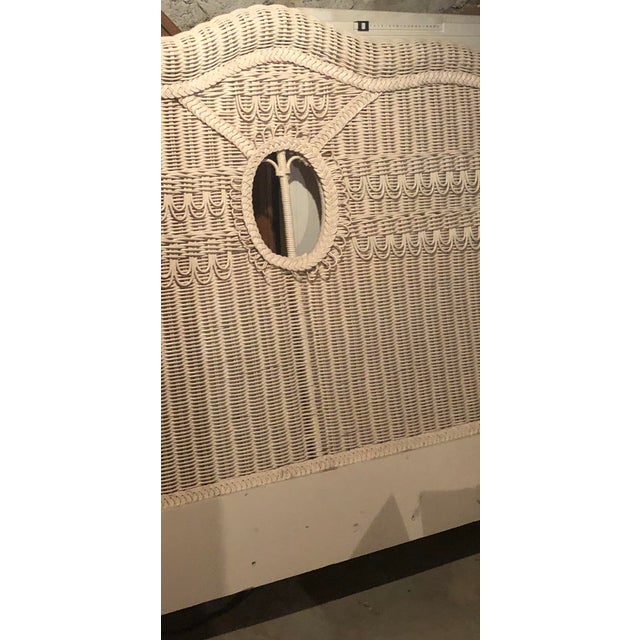 Coastal Coastal King-Sized Wicker Headboard For Sale - Image 3 of 5