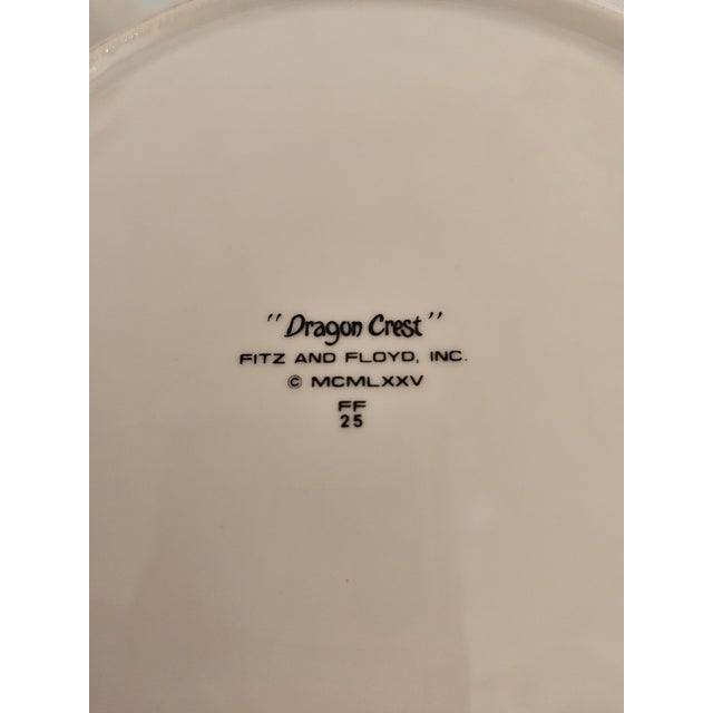1970s "Dragon Crest" Set of Dishes by Fitz and Floyd- 61 Pieces For Sale - Image 11 of 11