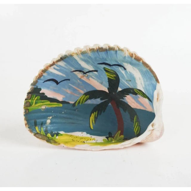 Vintage Mid 20th Century Hand Painted Sea Shell Souvenir Port Angeles Washington For Sale In Seattle - Image 6 of 6