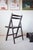 The set consists of 5 black painted vintage folding chairs. In contrast to many other chairs of this kind, they are very...