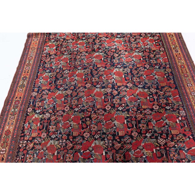 Antique Persian Afshar Rug For Sale - Image 10 of 10