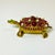 Art Deco 1960s Vintage Art Deco Coastal Hollywood Regency Bejeweled Brass Turtle Box For Sale - Image 3 of 18