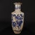 1980s Vintage Blue & White Rouleau Vase With Crackle Glaze For Sale - Image 5 of 9