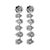Contemporary 1.64ct Diamond Illusion Set Earrings 18k White Gold For Sale - Image 3 of 3
