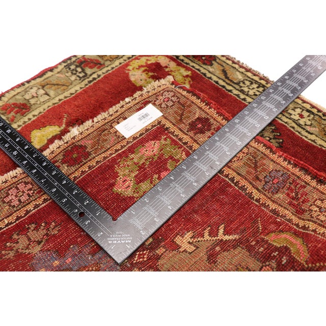 Mid 20th Century Vintage Turkish Yastik Rug - 02'03 X 02'06 For Sale - Image 5 of 8