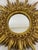 Glass 1960s French Style 17.25" Gilded Sunburst Wall Mirror For Sale - Image 7 of 18