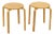 Vintage Frosta Stools in Beech Wood from Ikea, 1990s, Set of 2 For Sale