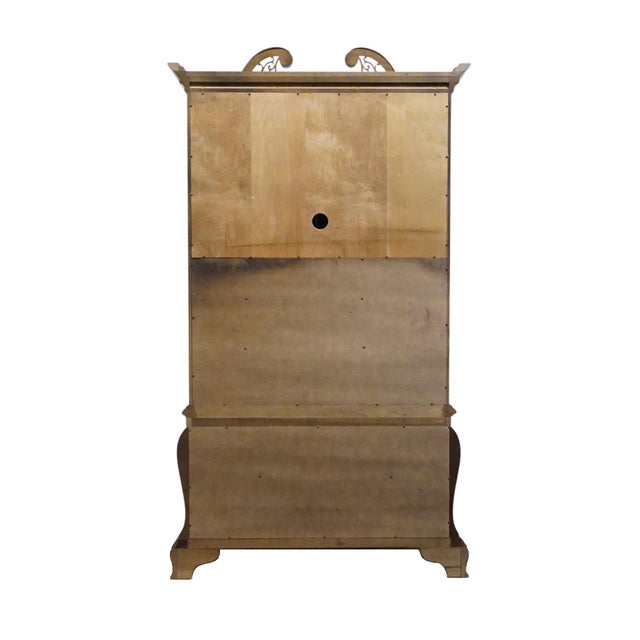 Century Furniture Flame Mahogany Traditional Style 47" Bombay Clothing Armoire / Media Cabinet For Sale - Image 11 of 12