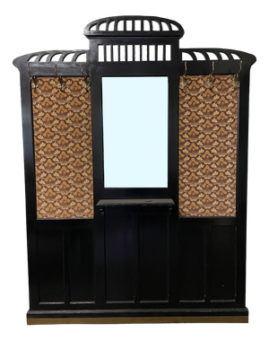 Art Nouveau Wardrobe in Black, 1890s