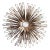 Gold Tone Metal Flower Mirror For Sale
