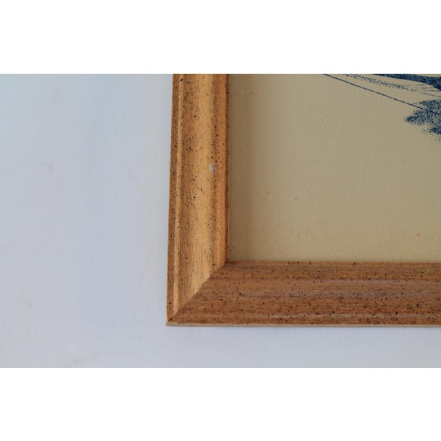 Vintage Framed Sailboat Lithograph 1980's For Sale In Milwaukee - Image 6 of 9